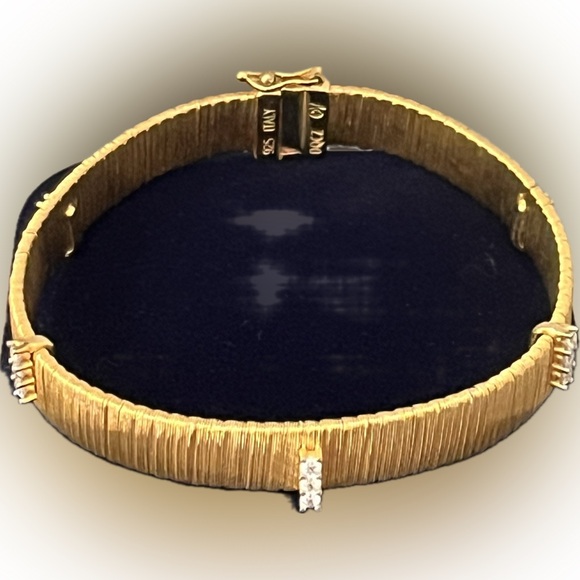 Veronese Italy DQCZ 925 Sterling Silver 18K Gold Vermeil Bracelet - Picture 2 of 15